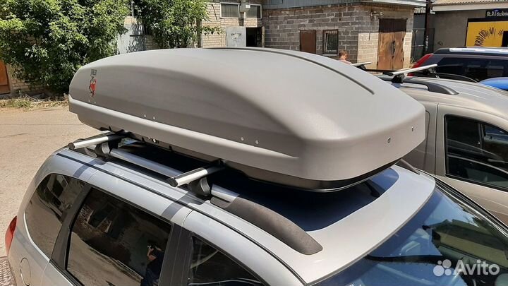 Автобокс Joker 530 литров, 180 см, Серый