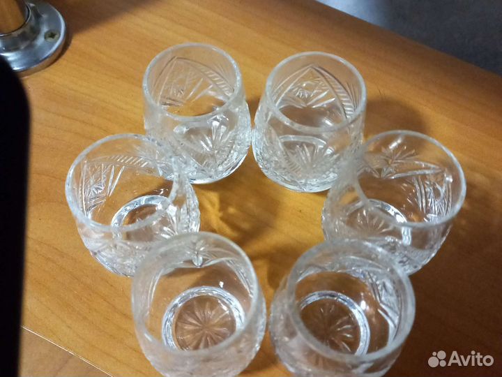 Стопка рюмки хрусталь