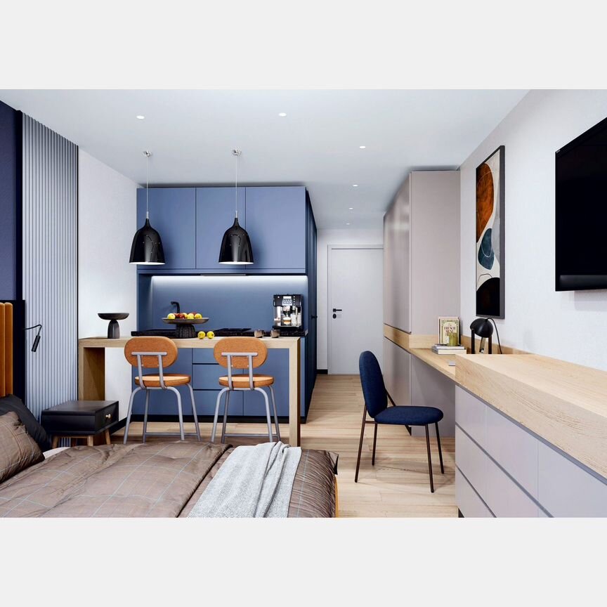 Апартаменты-студия, 39,2 м², 12/14 эт.