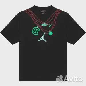 Футболка Air Jordan x Clot Jade T-Shirt 'Black', ч