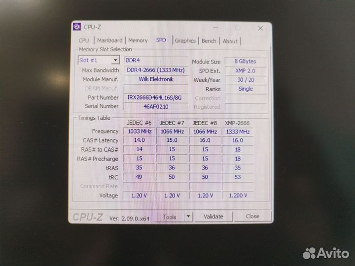 16 Gb (2x8gb) DDR4 2666 mhz Goodram irdm X