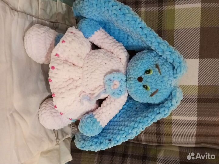 Мягкая игрушка заяц ручная работа