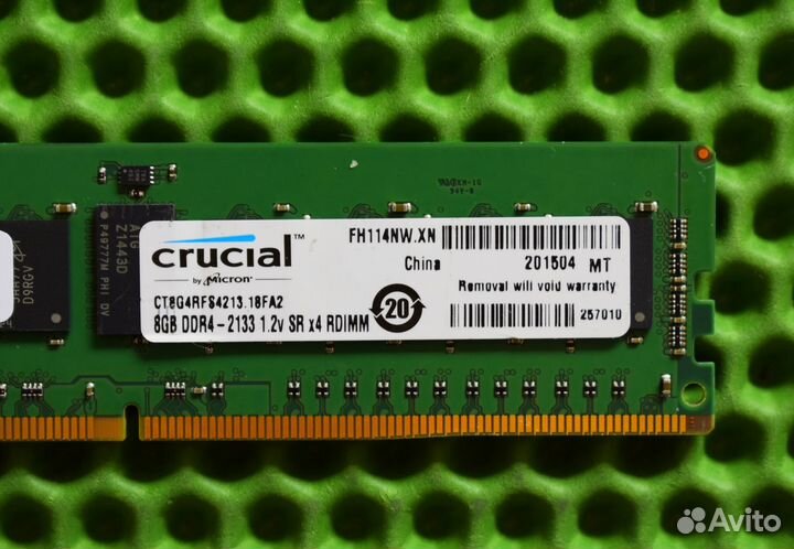 8GB DDR4 ECC micron 2133