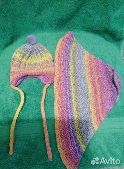 Шапочка для новорожденного теплая и мягкая