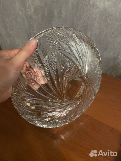Блюдо хрустальное СССР
