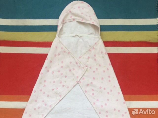 Полотенце уголок детское с капюшоном H&M, 55x95 см