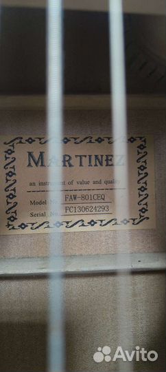 Электро-Акустическая гитара Martinez