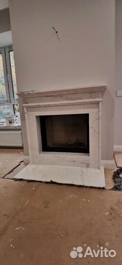 Мраморная облицовка для камина