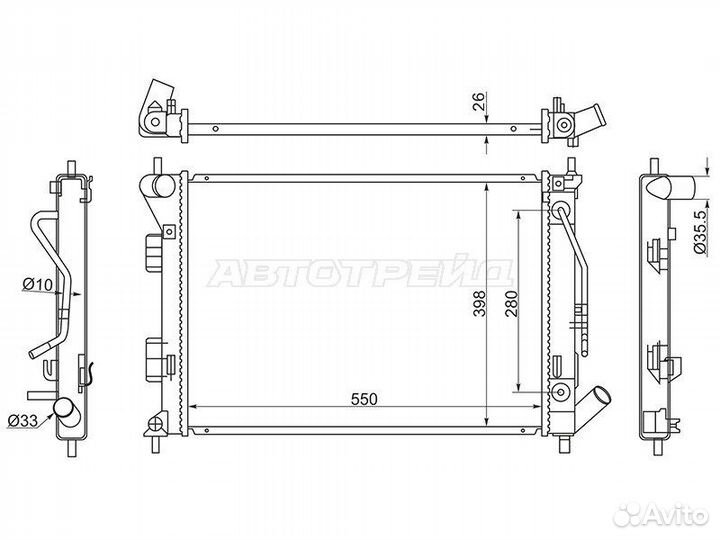 Радиатор Hyundai Creta 15-20 / Elantra 10-16