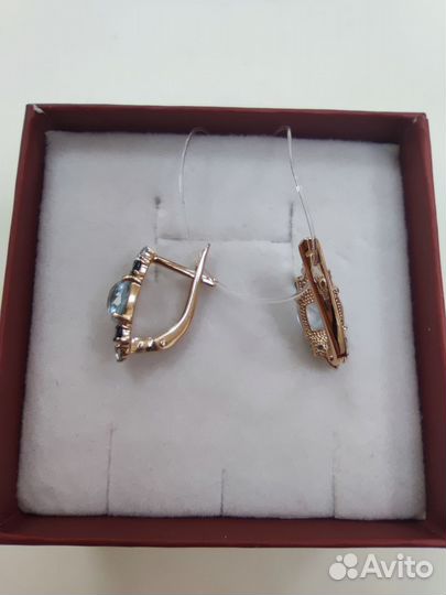 Серьги золотые (арт 114397) Л101Б