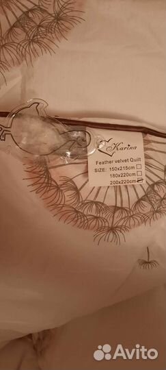 Одеяло пуховое новое