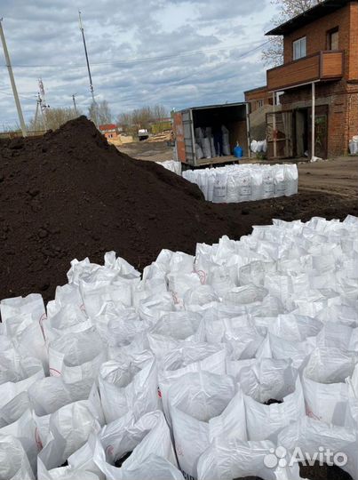 Навоз перегной земля в мешках