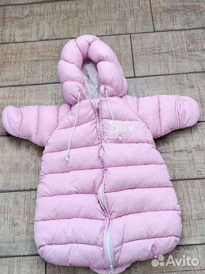 Конверт на выписку для девочки зима