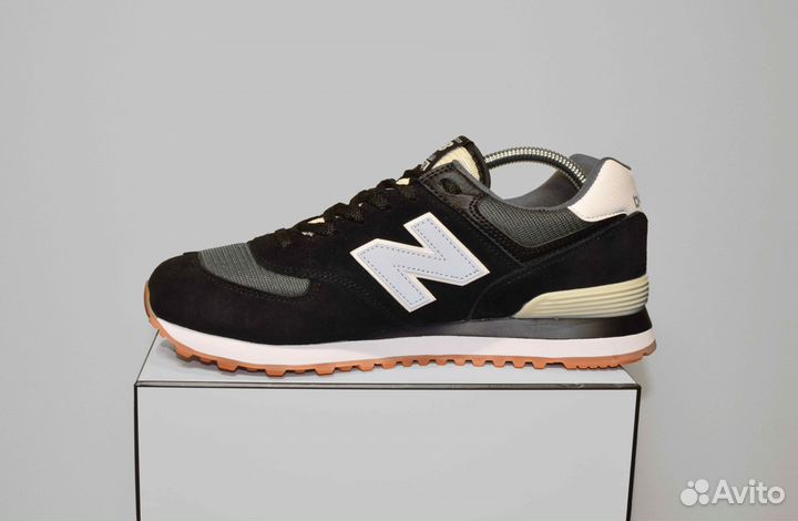 New Balance 574 (42-46, Черные, 3А+ кач-во)