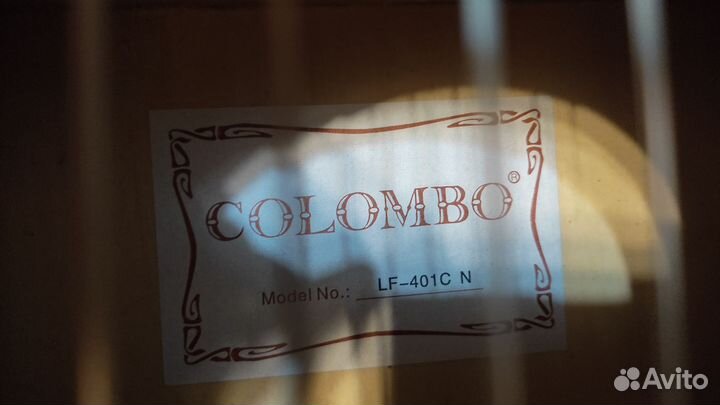 Акустическая гитара colombo фолк