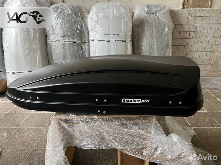 Автобокс 460л черный матовый двусторонний