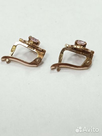 Серьги серебро СССР925