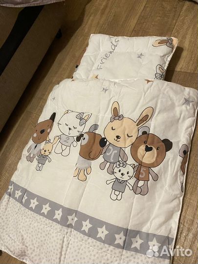 Матрасик и одеяло в коляску