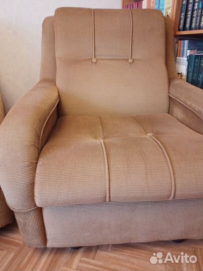 Диван и 2 кресла бу