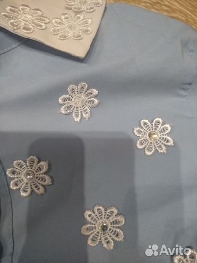 Рубашка для девочки школьная