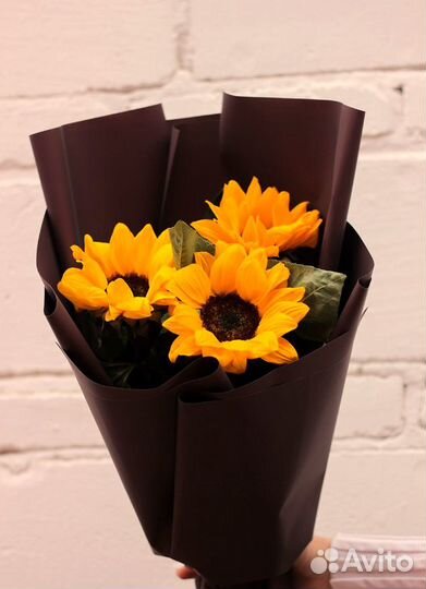 Букет из подсолнухов
