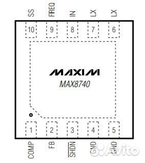 Микросхема MAX8740ETB
