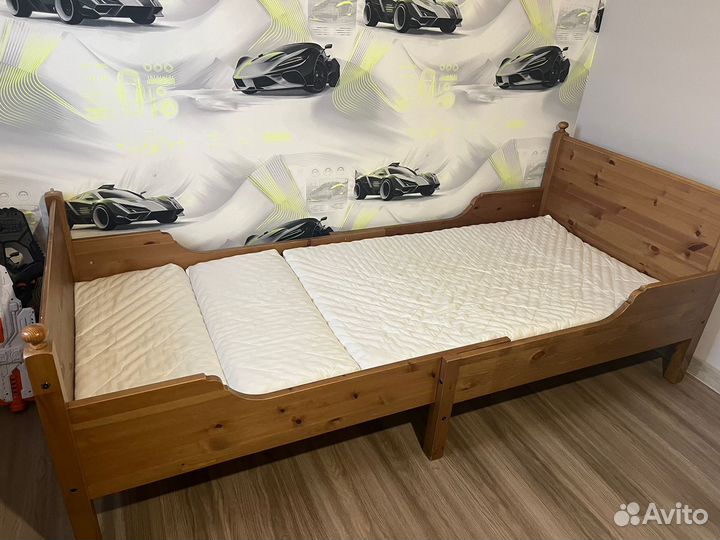 Детская кровать растущая IKEA Leksvik