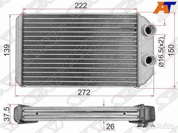 Радиатор отопителя салона toyota sprinter carib