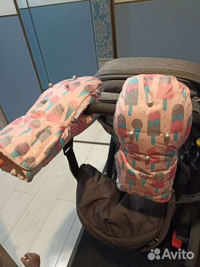 Муфта варежки на коляску новые