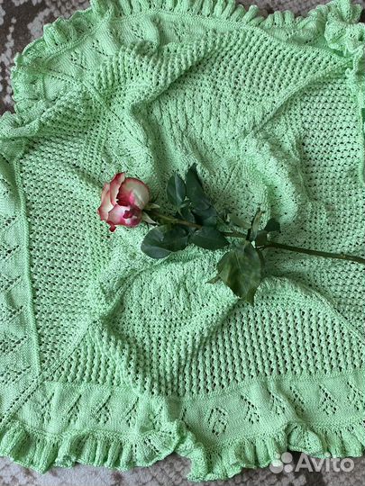 Вязанный плед детский