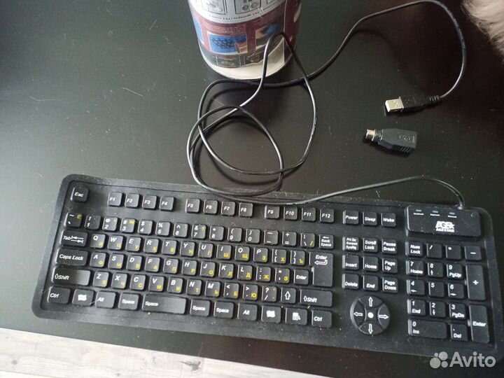 Мягкая, гибкая, Клавиатура