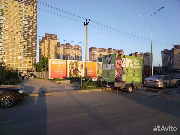 Реклама на прицепах/газелях