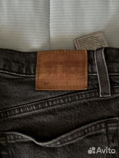 Джинсы levis 501 черные 26
