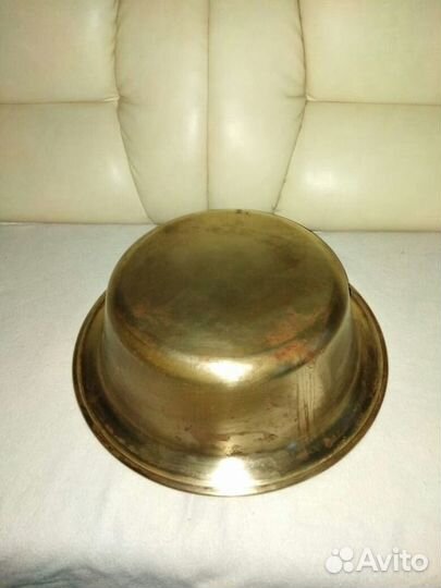 Таз старинный баня СССР тазик огромный латунь RRR