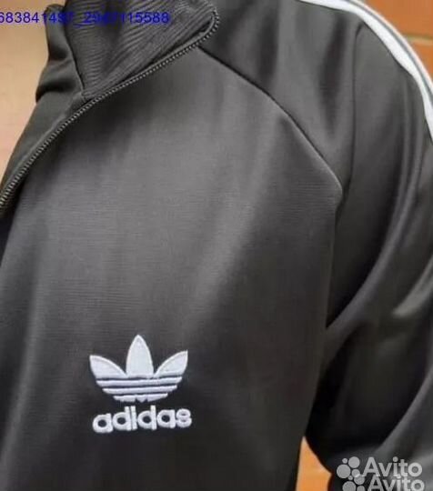 Cпортивный костюм в стиле 90х adidas черный