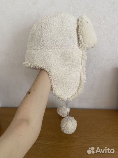 Шапка ушанка под овчину