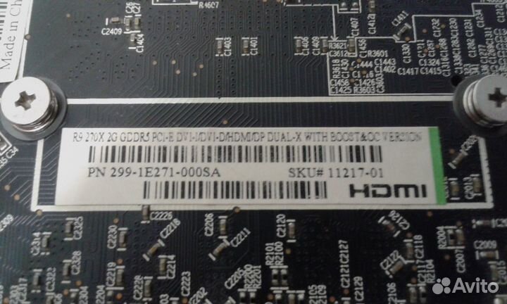 Видеокарта asus HD 7870 2GB gddr5(256)