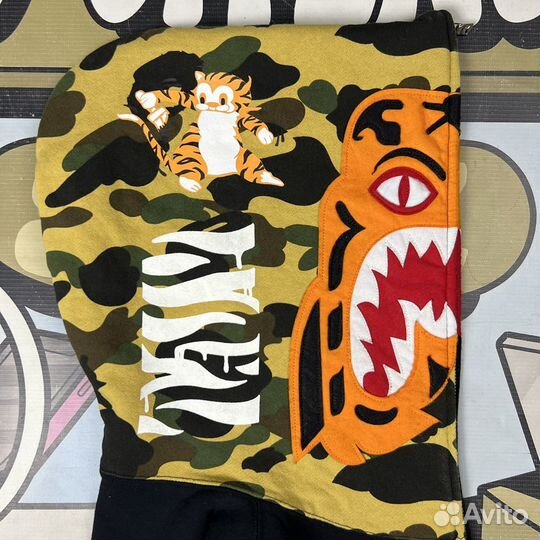 Зип-Худи bape Tiger 1st Camo Full Zip Hoodie