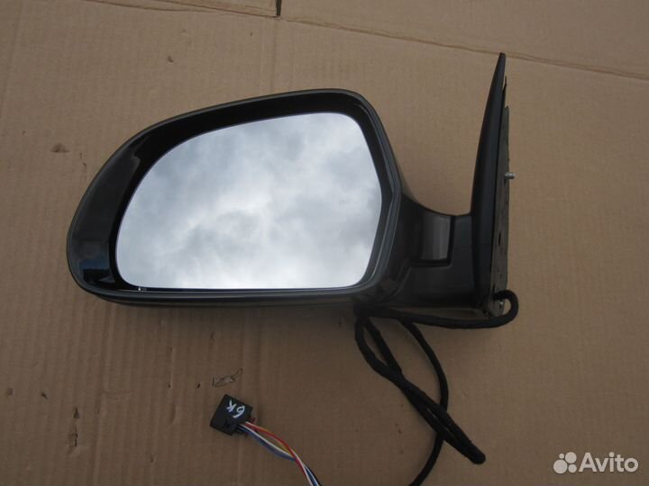 Зеркало левое 6 конт Skoda Octavia 2 A5 09-14 рест