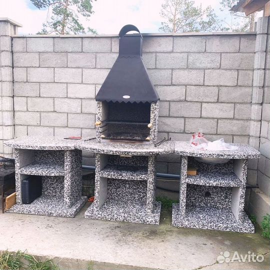Комплекс барбекю модульная печь