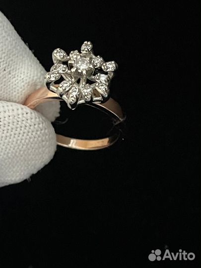 Кольцо бижутерия 18размер