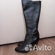 Сапоги женские натуральная кожа 37 демисезонные