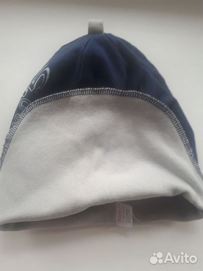 Шапка-шлем 53-55 раз Мальчик Синяя