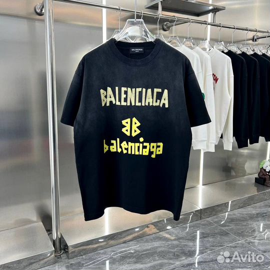 Balenciaga футболка оверсайз (топ 2023)