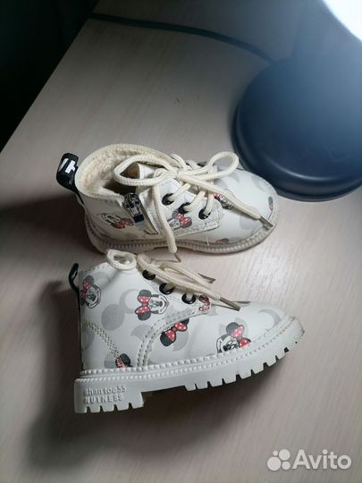 Ботинки на девочку утеплённые, 21