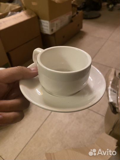 Кофейные чашка с блюдцем