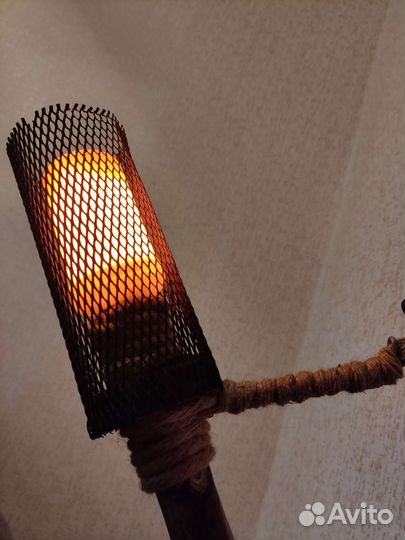 Светильник настенный факел