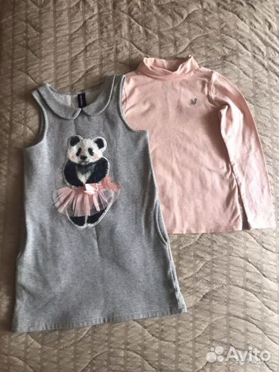 Пальто, комплекты и платье Lacoste на девочку 128