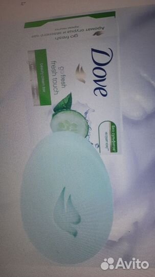 Dove с ароматом огурца и зеленого чая, очищение и