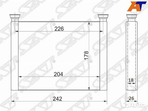 Радиатор отопителя салона honda accord euro